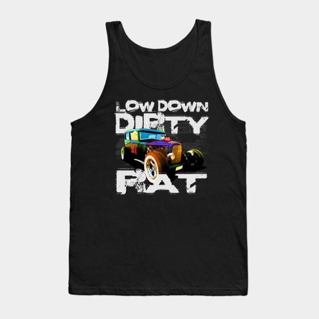 Auto Series Low Down Dirty Rat Tank Top by allovervintage